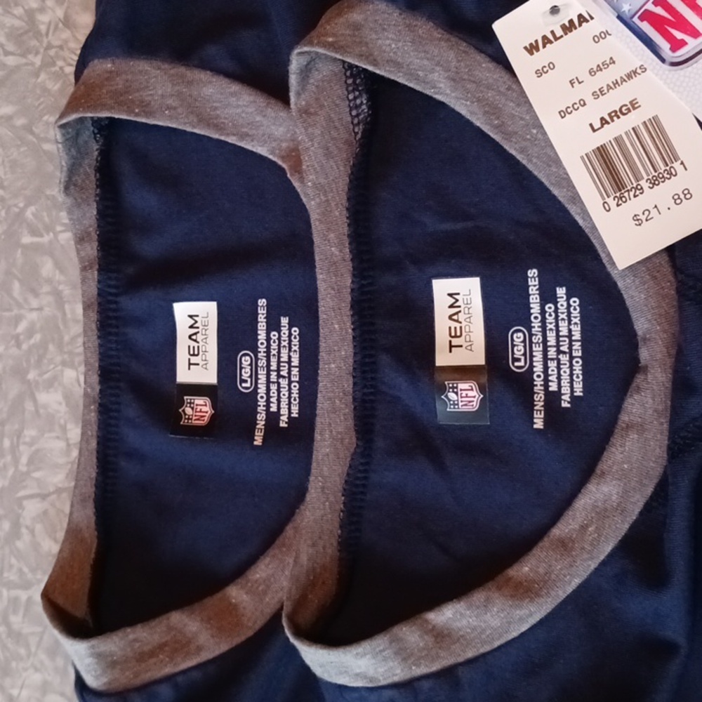 3~ Seattle Seahawks Tee Shirts in size Large - Picture 6 of 9